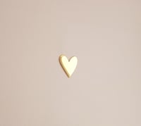 Image 1 of Pin's Petit coeur doré à l'or fin 