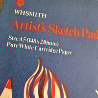 Image 3 of Vintage WHSmith Artist’s Sketch Pad – A5 Pure White Cartridge Paper