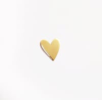 Image 3 of Pin's Petit coeur doré à l'or fin 