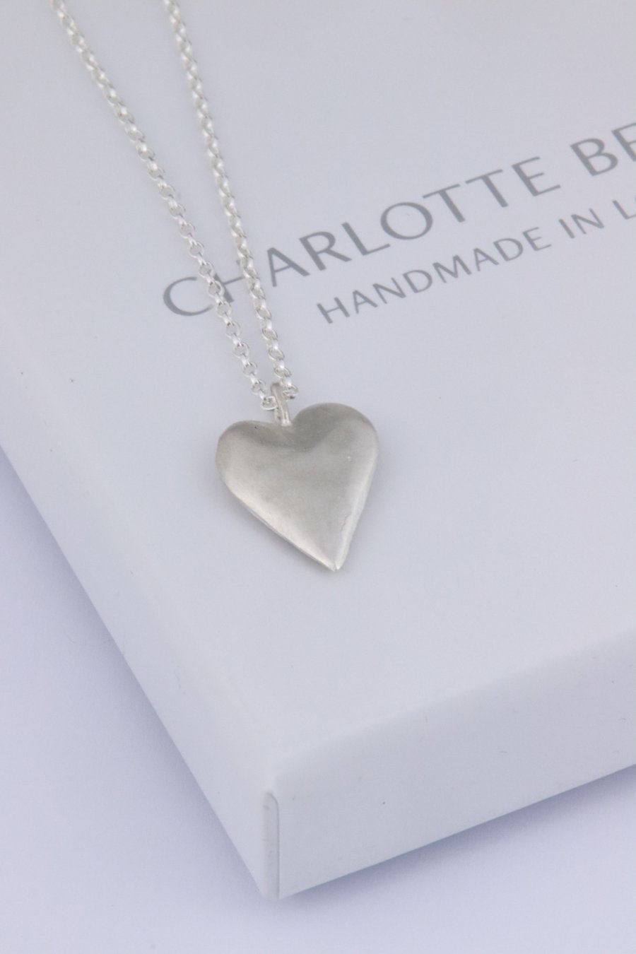 Image of Small sterling silver heart 