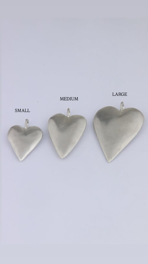 Image of Medium sterling silver heart 