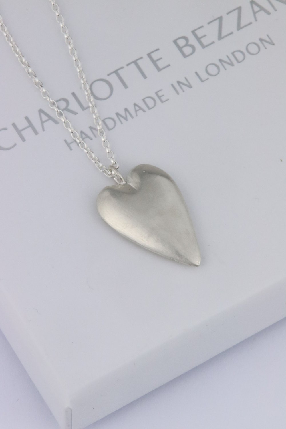 Image of Medium sterling silver heart