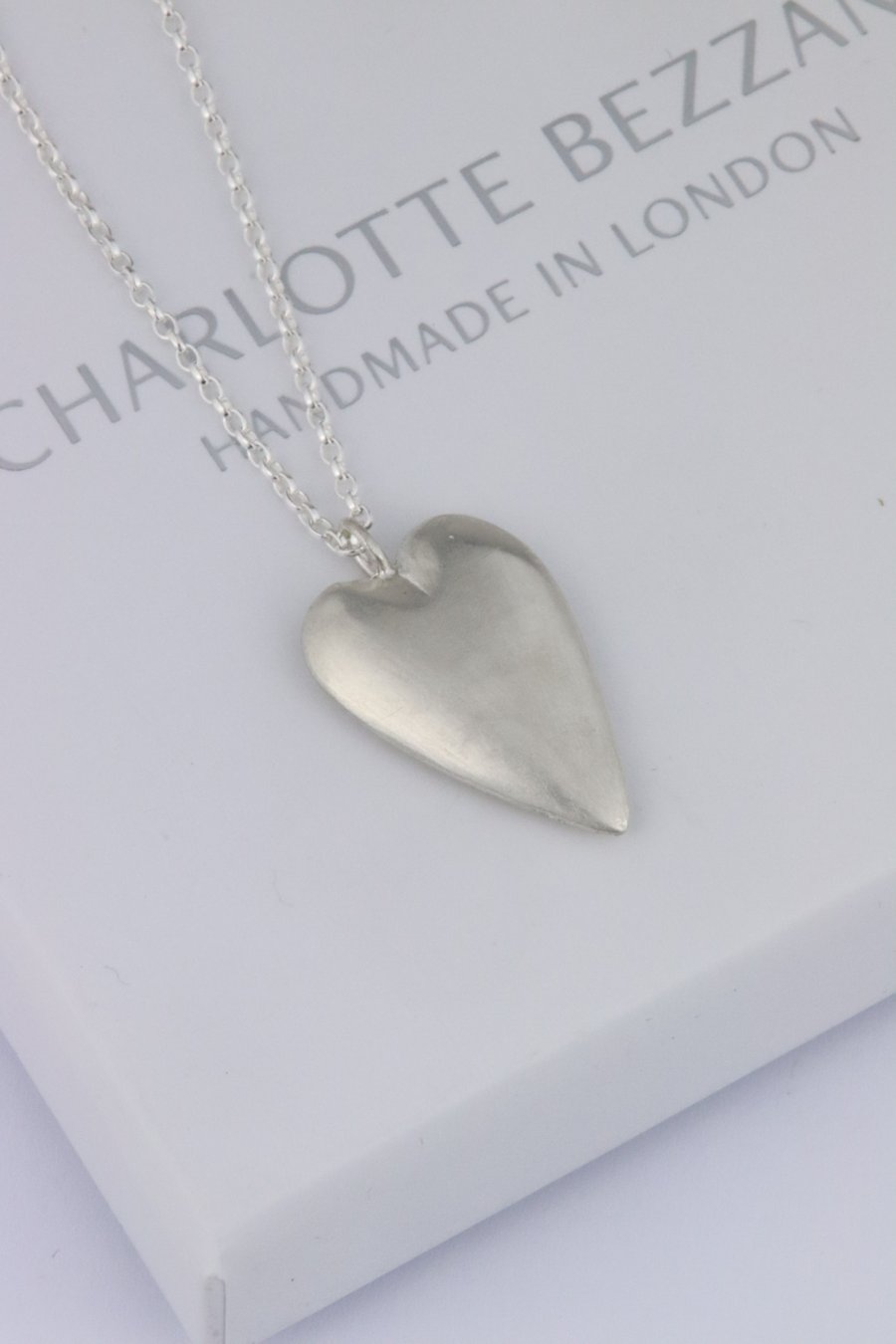Image of Medium sterling silver heart 