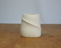 Image 1 of Extra Small Conical White Line Vessel