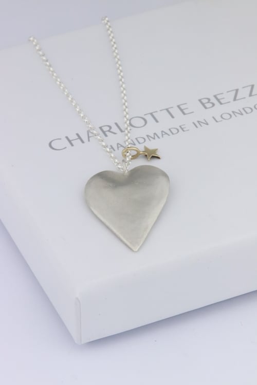 Image of Large sterling silver heart