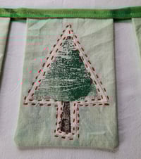 Image 5 of Handmade Fabric Christmas Bunting – Christmas Trees