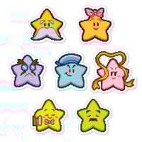 Image 1 of Paper Mario: Star Spirits Sticker/Magnet Sets (7 Pieces)
