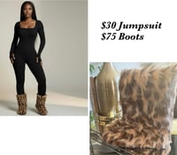 Image 1 of Leopard Fur Boot