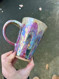 Image 4 of LEAFY PRINTED MUG - PINK OPAL CRACKLE