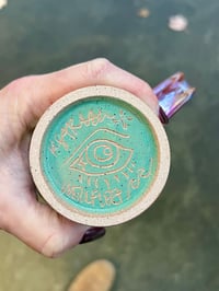 Image 6 of LEAFY PRINTED MUG - PINK OPAL CRACKLE