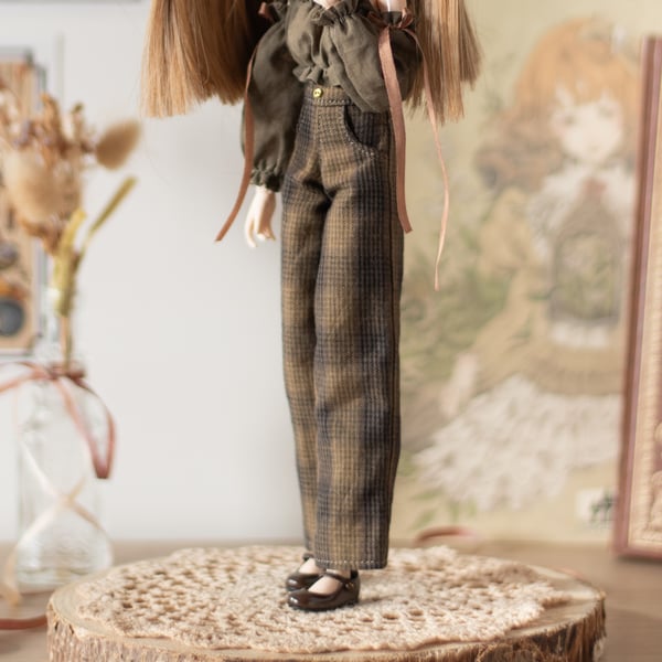 Image of Pantalon "Victor" marron - Pullip