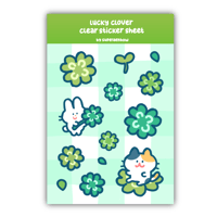 lucky clover sticker sheet (PREORDER)