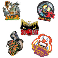 Image 1 of Old School Kings Island vinyl sticker set 