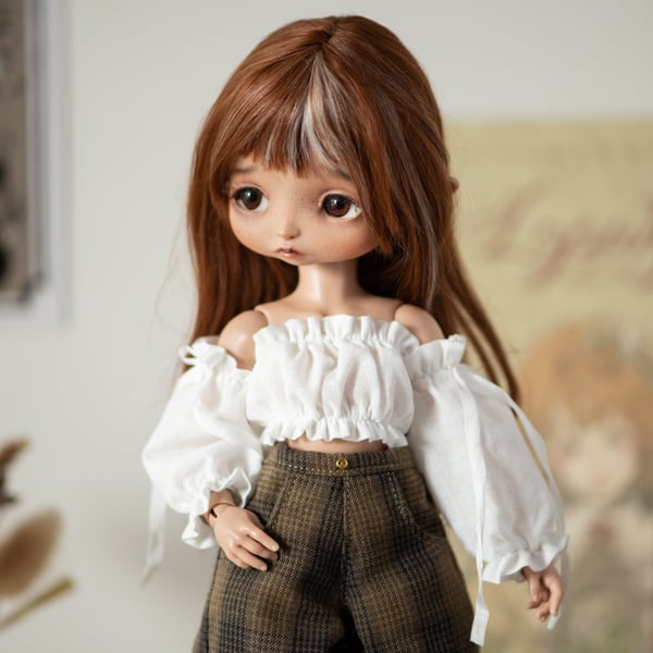 Image of White "Mona" top - Teacup Marionette