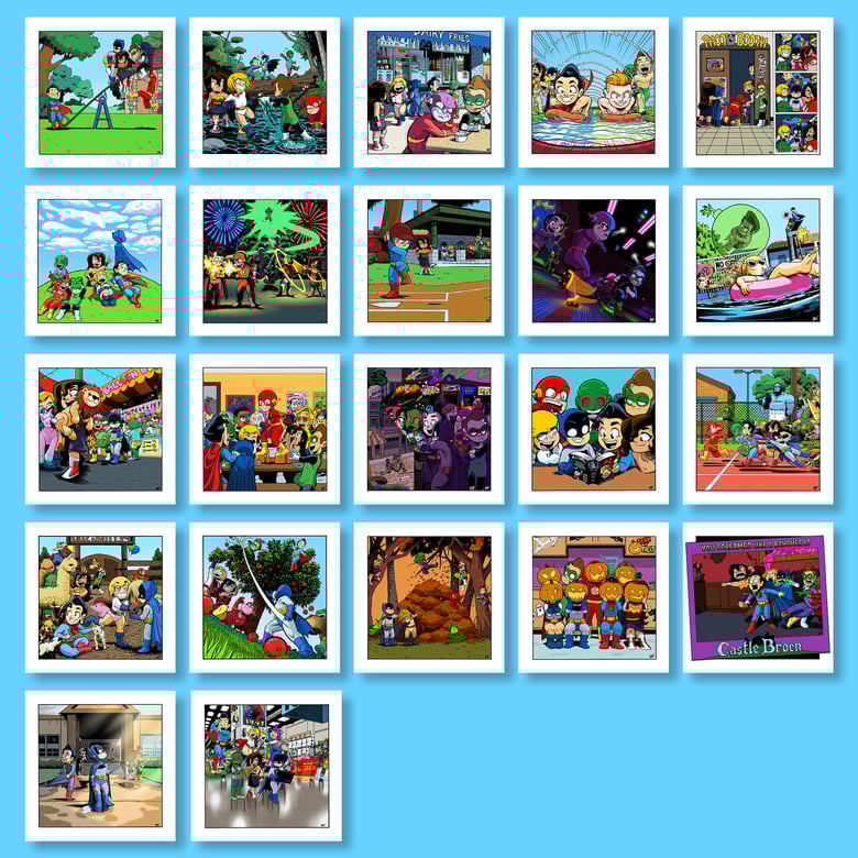 Image of *NEW* JL8 Minis - 9"x9" Signed Prints