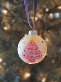Retro Christmas Tree Ornament - Small
