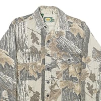 Image 2 of Vintage Cabelas Tree Camo Flannel Shirt 