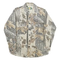 Image 1 of Vintage Cabelas Tree Camo Flannel Shirt 