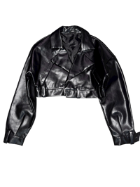 Image 2 of Deaf is Beautiful Black Leather Jacket