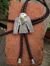 Image 2 of WL&A Handmade Ingot Royston Thunderbird Bolo Tie
