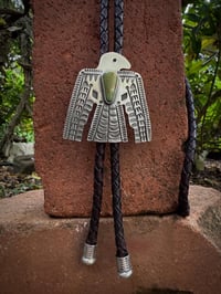 Image 3 of WL&A Handmade Ingot Royston Thunderbird Bolo Tie