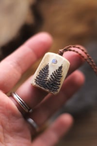 Image 2 of Collana Abeti -osso e labradorite -