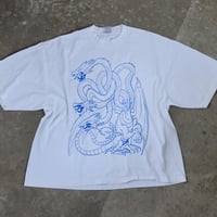 Image 1 of Blue Eyes Ultimate Dragon Yugioh Boxy Tee