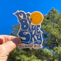 Image 1 of Mr. Blue Sky Classic Rock Vinyl Sticker 