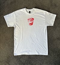Image 1 of The Monkey T-Shirt - White and Red