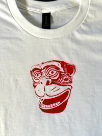 Image 2 of The Monkey T-Shirt - White and Red