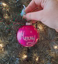 Merry Ornament - Medium 