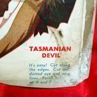 Image 2 of Tasmanian Devil - Kelloggs Corn Flakes "Funny Faces" mask (1955) - backside cutout  (Australia)