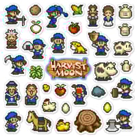 Image 1 of Harvest Moon Sticker/Magnet Sets (36 Pieces)