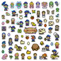 Image 1 of Harvest Moon Sticker/Magnet Sets (73 Pieces)