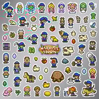 Image 2 of Harvest Moon Sticker/Magnet Sets (73 Pieces)