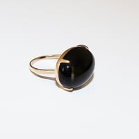 Image 1 of Black Onyx Dome Ring