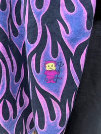 Image 4 of 1980s Life’s A Beach Rare Purple Flame Sm-Med Shirt