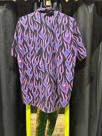 Image 5 of 1980s Life’s A Beach Rare Purple Flame Sm-Med Shirt