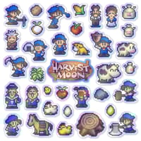 Image 3 of Harvest Moon Sticker/Magnet Sets (36 Pieces)