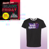 Image 1 of Tikiyaki Orchestra "Tropika" Ringer Tee - custom SHAG logo