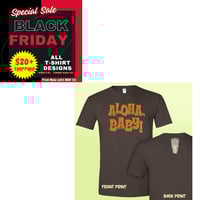 Image 1 of Tikiyaki Orchestra - "Aloha, Baby" Unsex Brown T-shirt