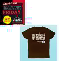 Image 1 of Tikiyaki Orchestra - "Jungle Jetset" Tiki Brown T-Shirt