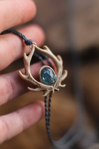 Image 2 of Collana Palco di Cervo -Kyanite, agata del Montana-