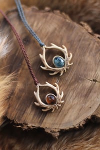 Image 1 of Collana Palco di Cervo -Kyanite, agata del Montana-