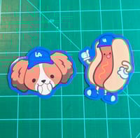 Image 2 of Baseball Dog Bag & Dog/Hot Dog Stickers