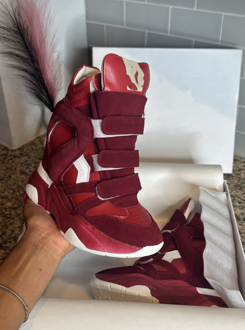 Image of SKATER WEDGE TOE SNEAKERS