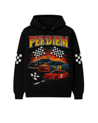 Perdiem Racing Hoodie Black