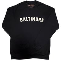 Image 1 of Baltimore Old School Felt Letter Crewneck