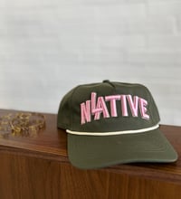 Image 1 of LA NATIVE Captain Hat Green
