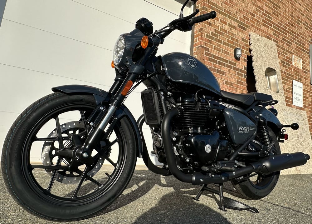 Image of 2026 Royal Enfield Shotgun 650 in Sheet Metal Grey - Just In!